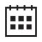 Black and white calendar illustration